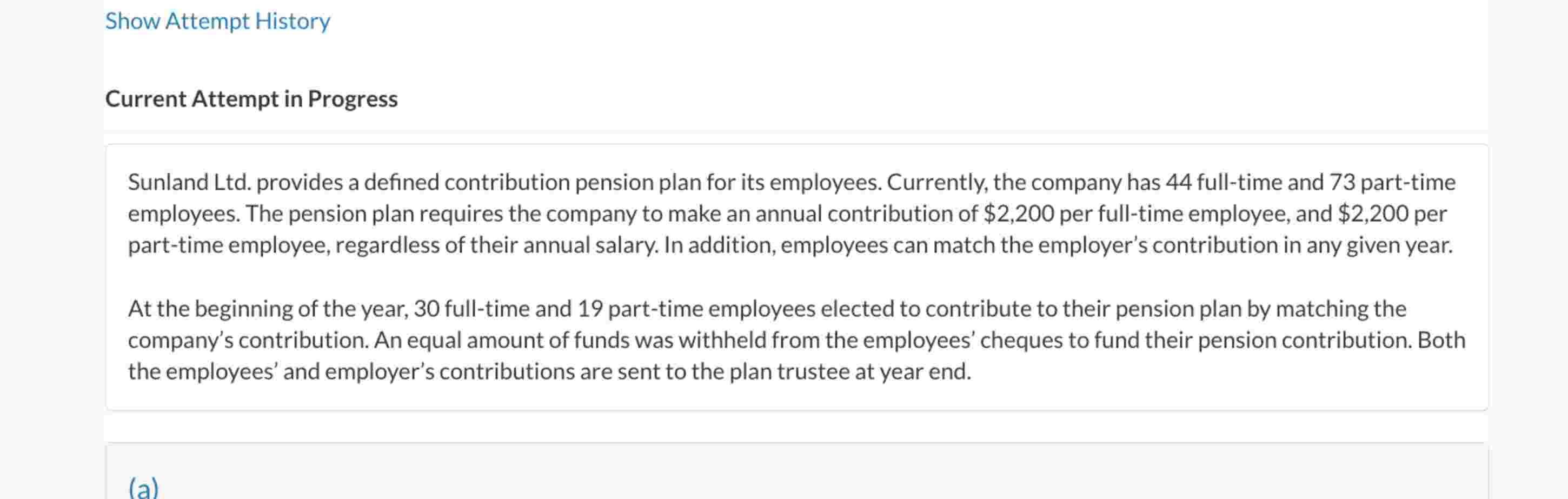 Current Attempt in Progress Sunland Ltd .
