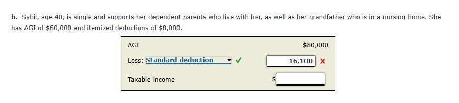 Solve for taxable income for 2 0 2 4 tax year.