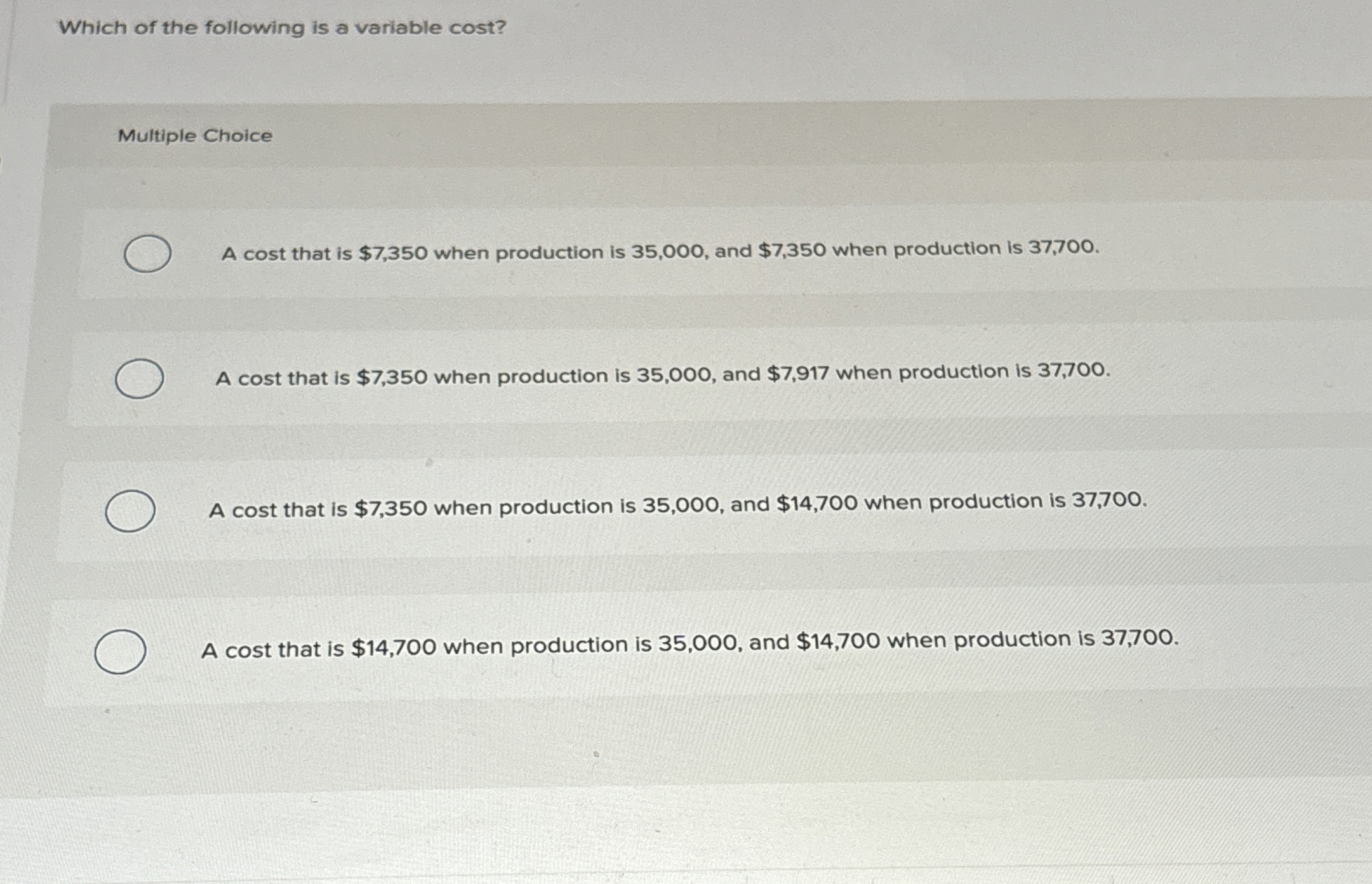 Which of the following is a variable cost?