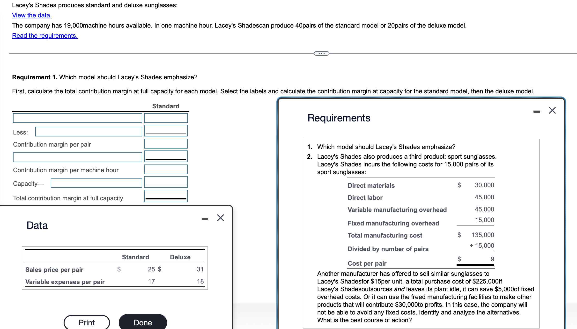 Lacey's Shades produces standard and deluxe