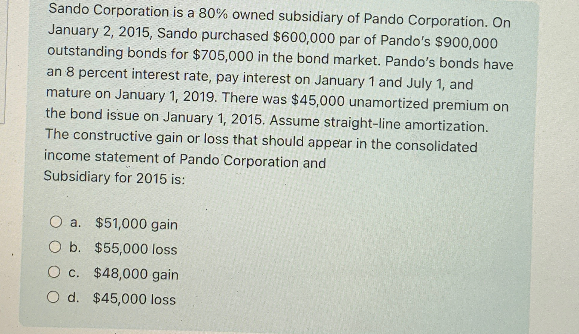 Sando Corporation is a 8 0 % owned subsidiary of