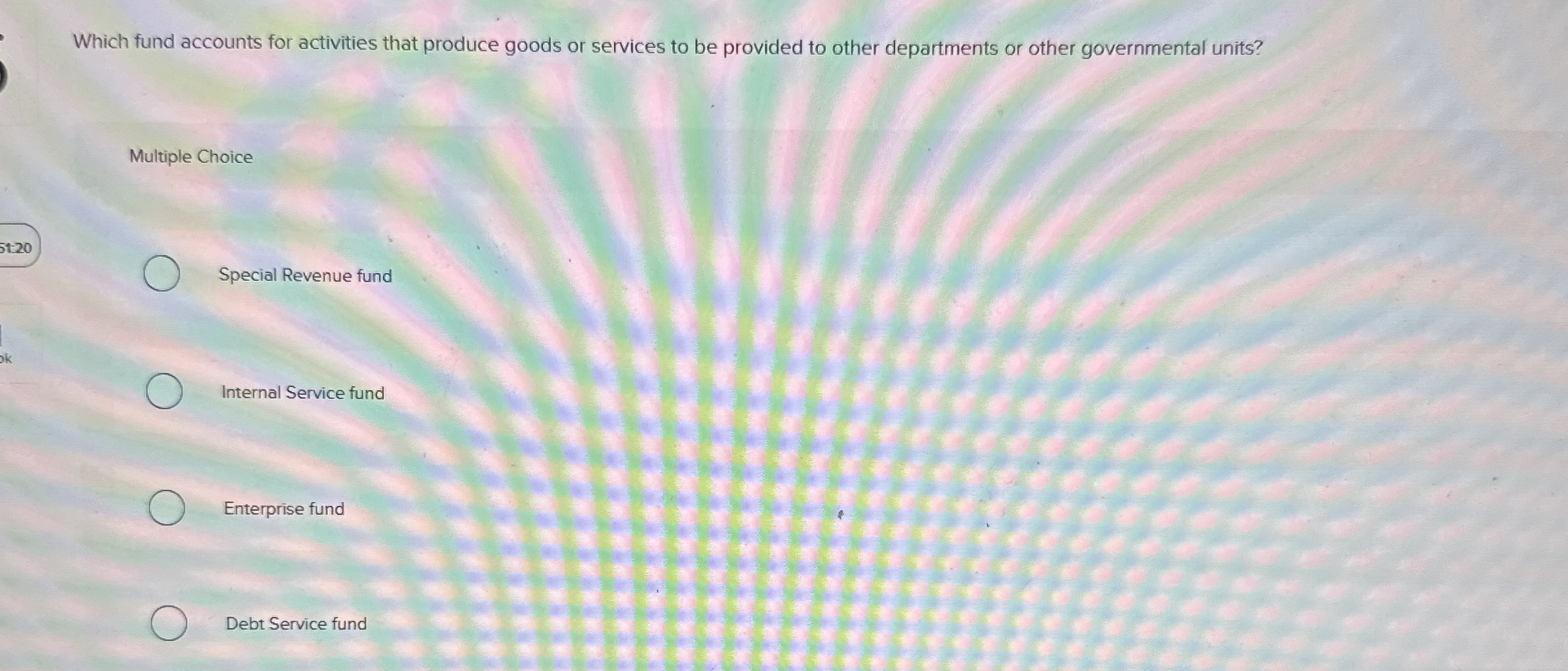 Which fund accounts for activities that produce