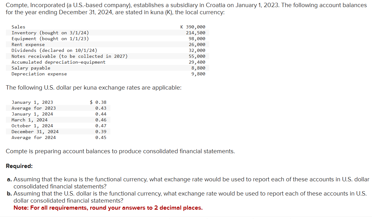 Compte, Incorporated ( a U . S . - based company