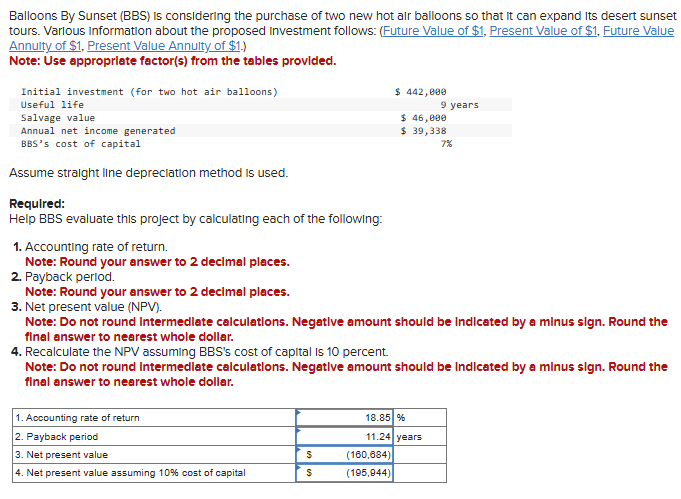 Balloons By Sunset ( BBS ) is considering the