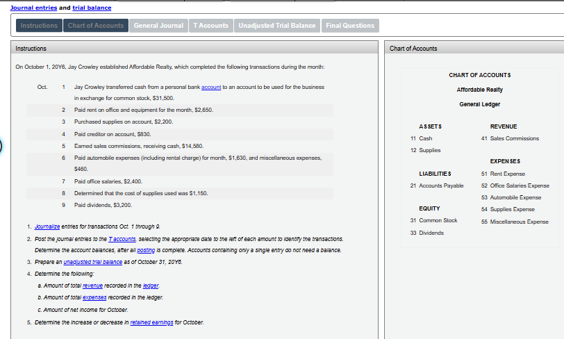 Instructions On October 1 , 2 0 Y 6 , Jay Crawley