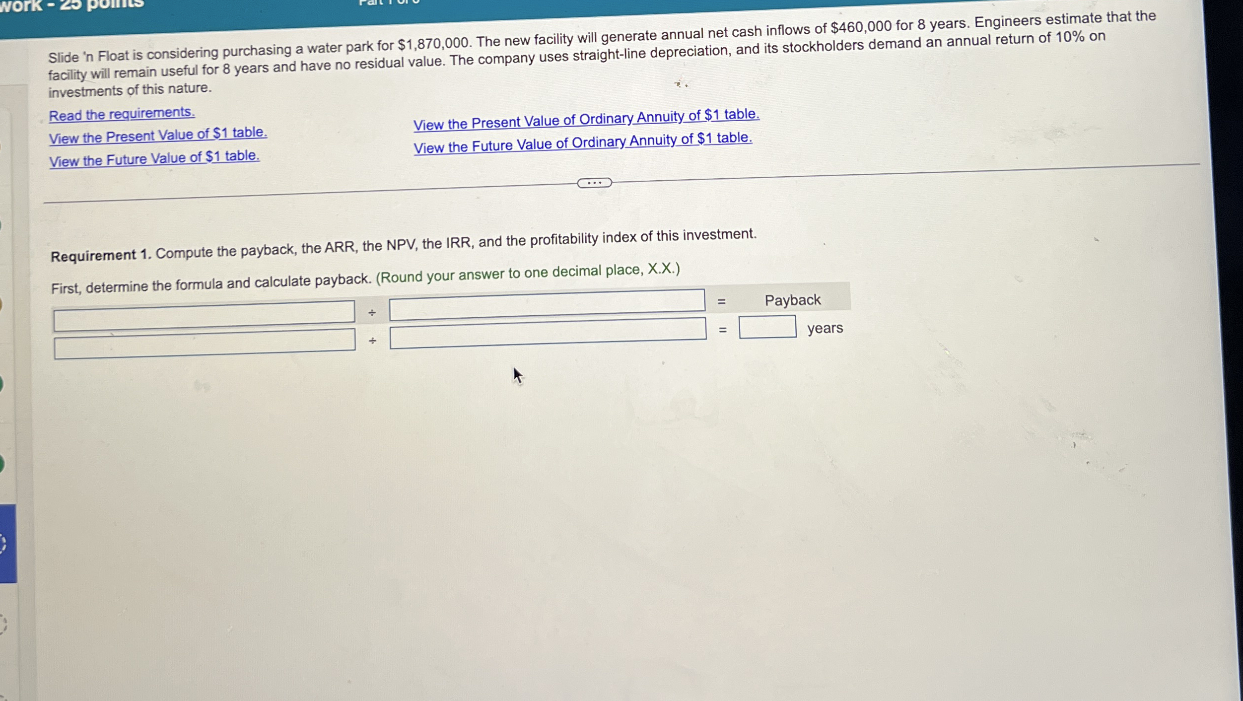 Slide ' n Float is considering purchasing a water