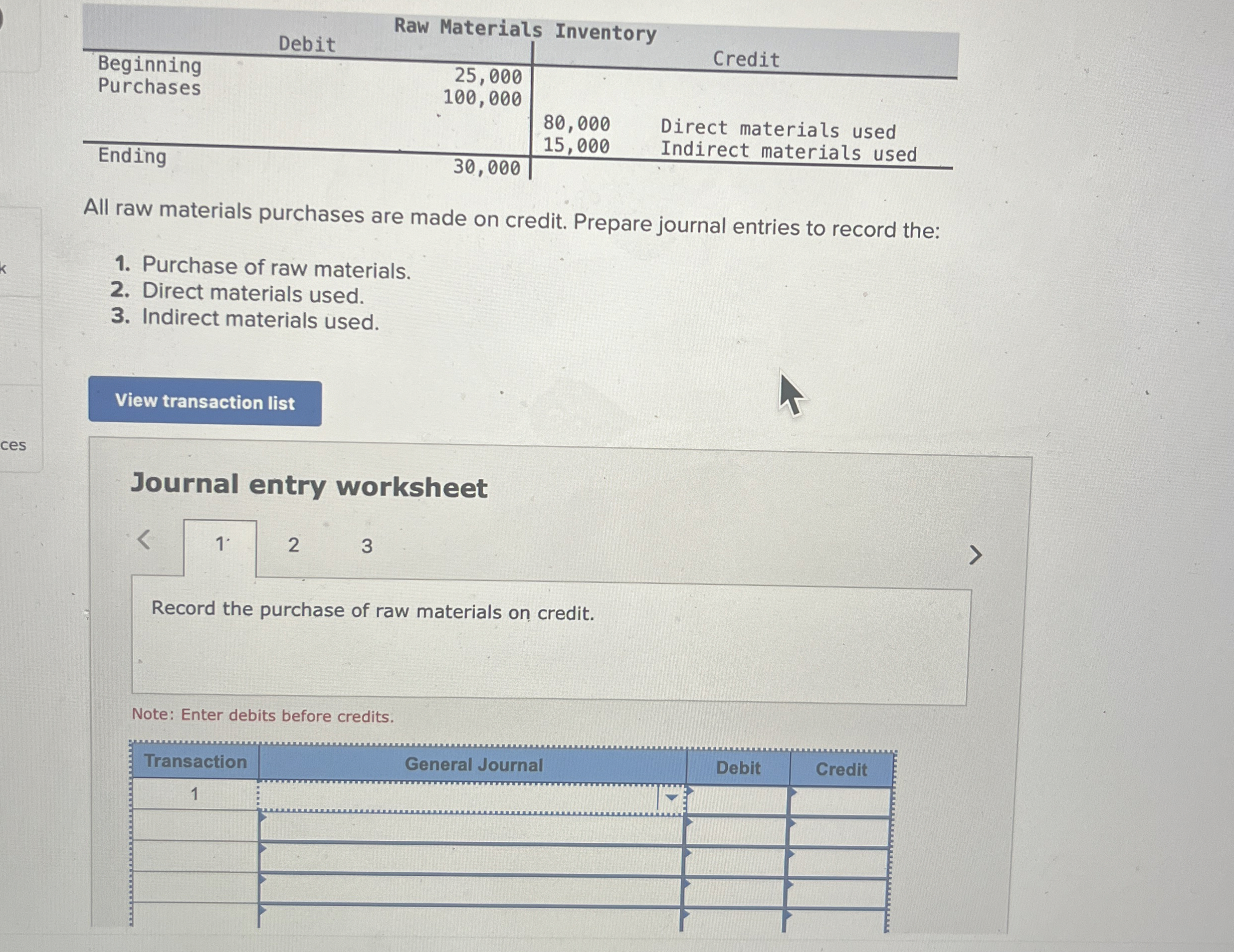 \ table [ [ , Raw Materials Inventory, ] , [