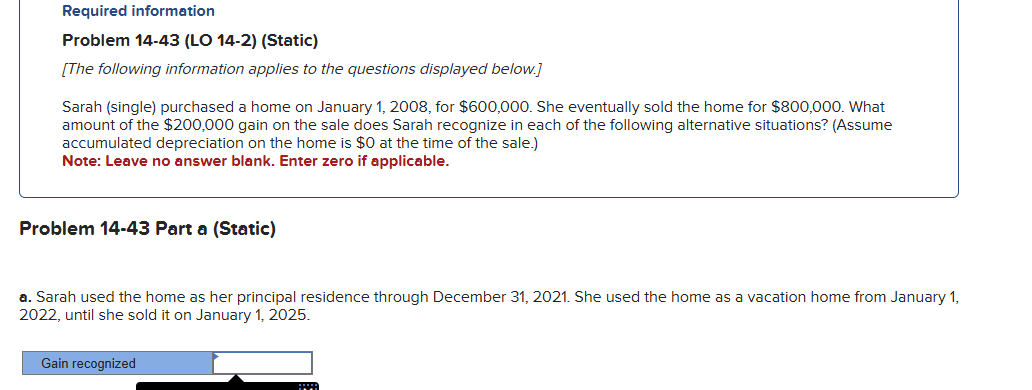 Required information Problem 1 4 - 4 3 ( LO 1 4 -