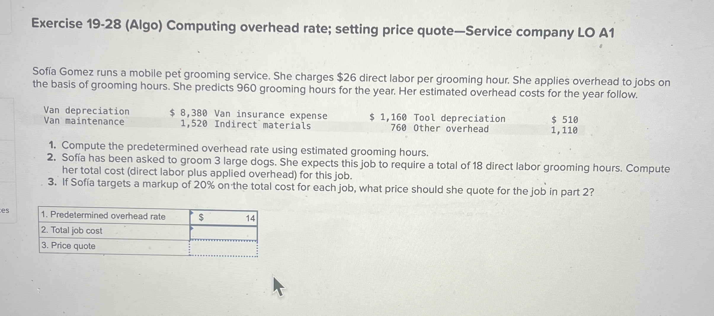 Exercise 1 9 - 2 8 ( Algo ) Computing overhead