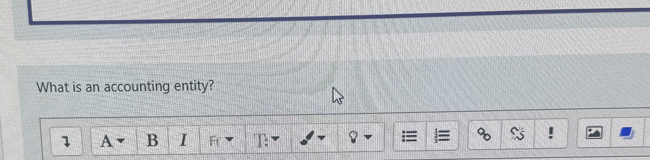 What is an accounting entity?