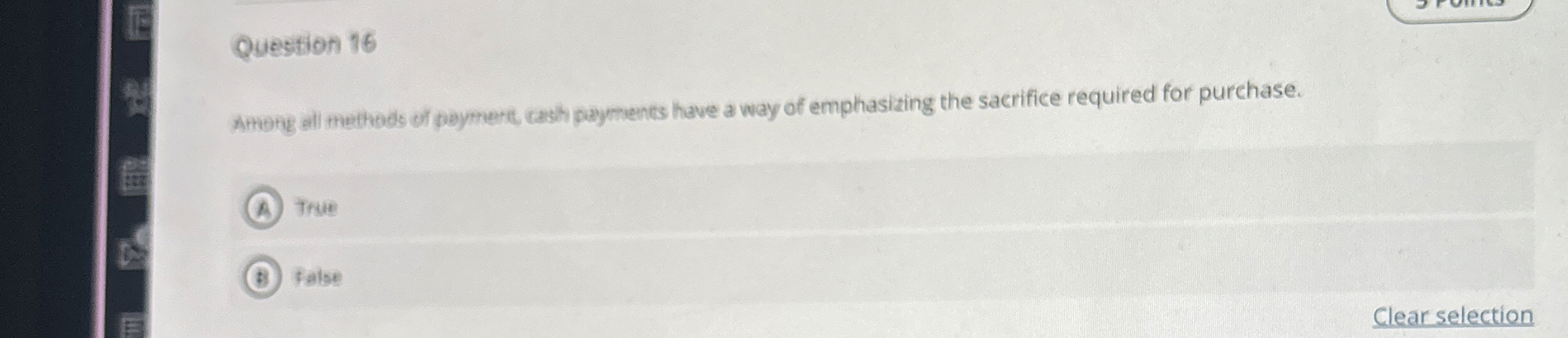 Question 1 6 Among all methods of paymere, cash