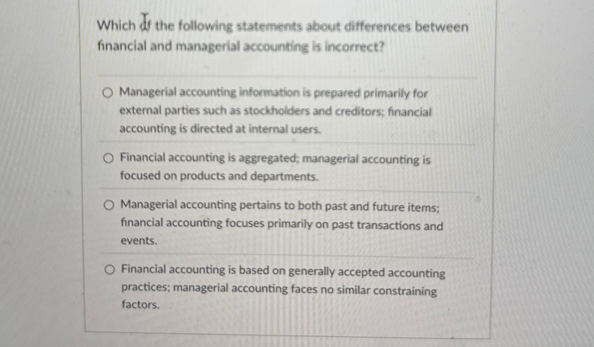 Which df the following statements about