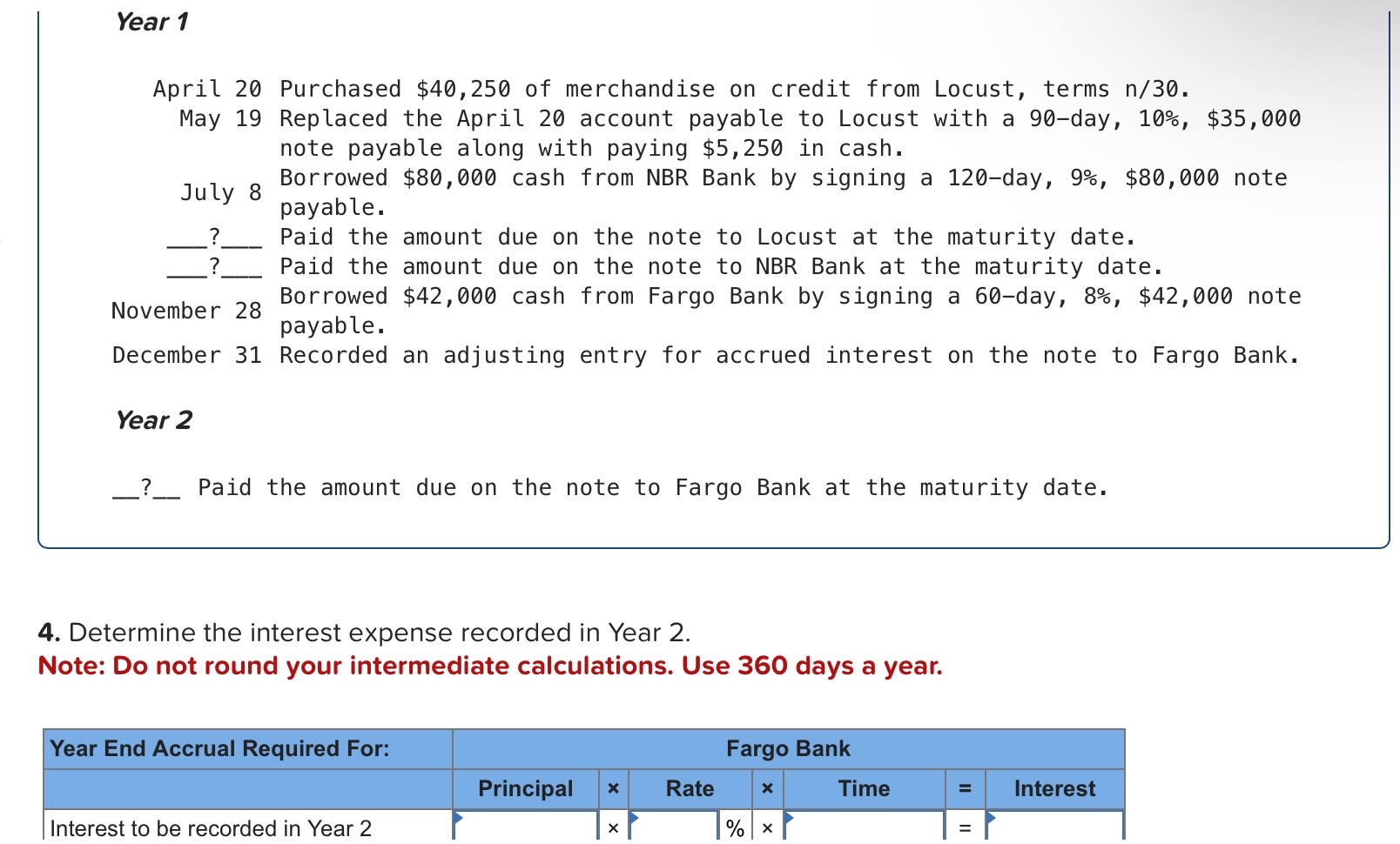 Year 1 April 2 0 Purchased $ 4 0 , 2 5 0 of