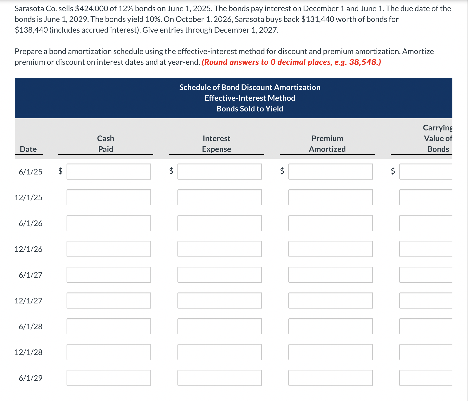 Sarasota C o . sells $ 4 2 4 , 0 0 0 o f 1 2 %