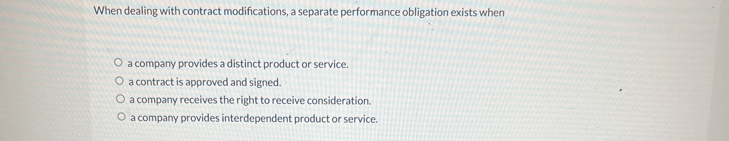 When dealing with contract modifications, a
