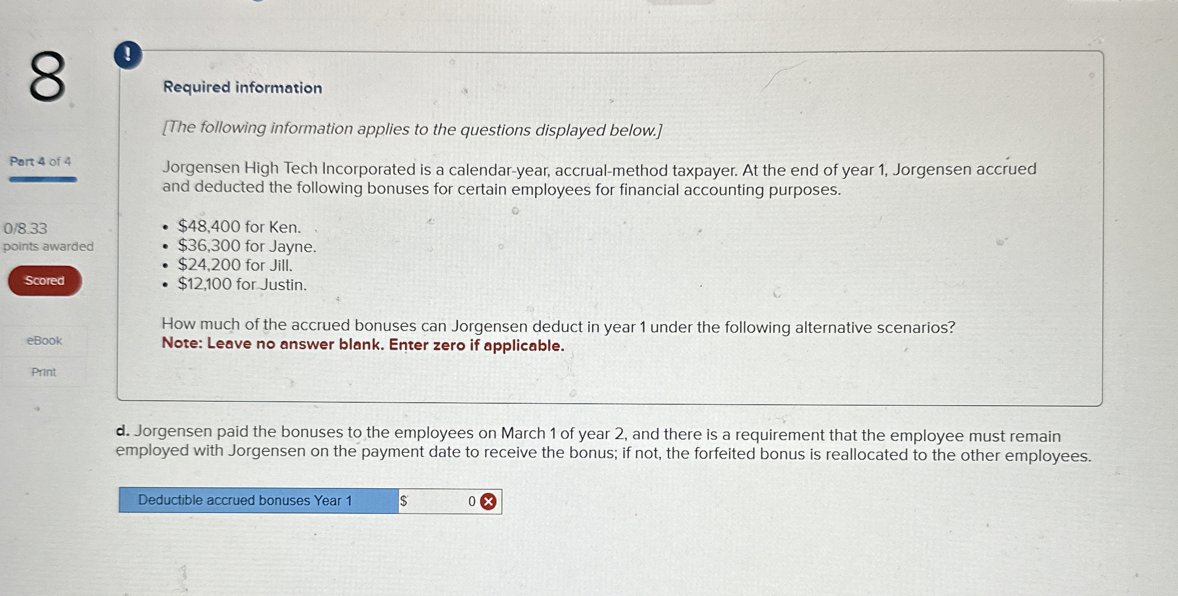 ( ! ) Required information [ The following