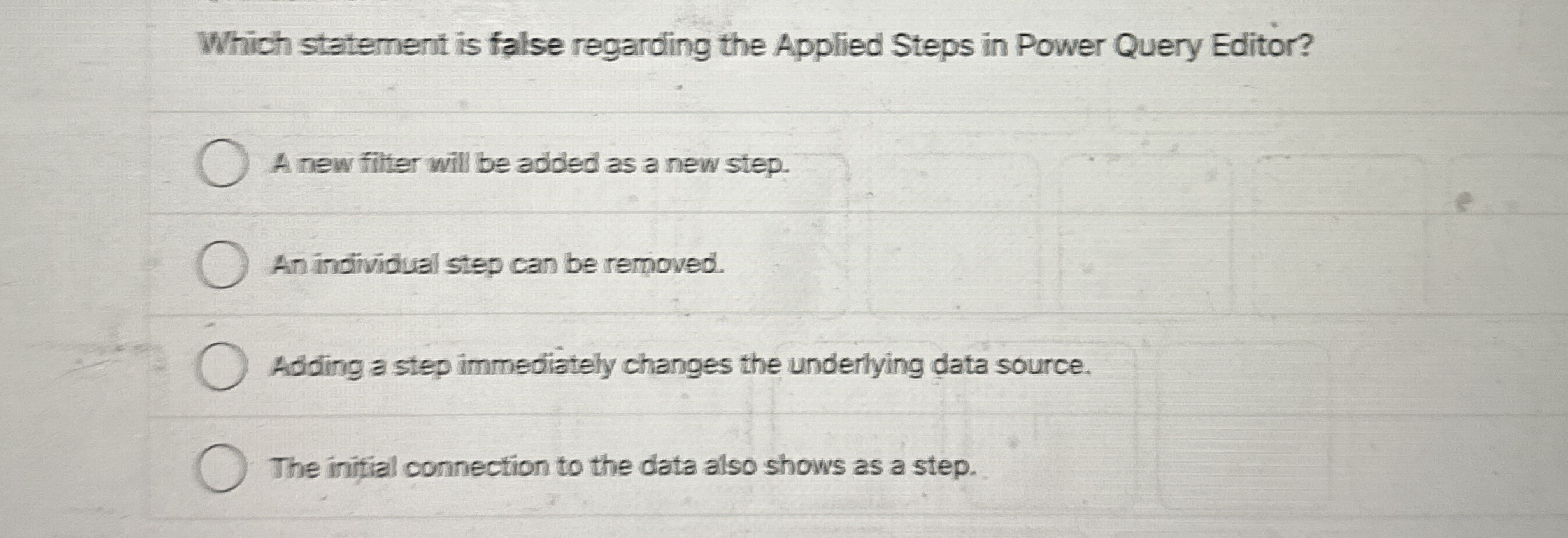 Which statement is false regarding the Applied