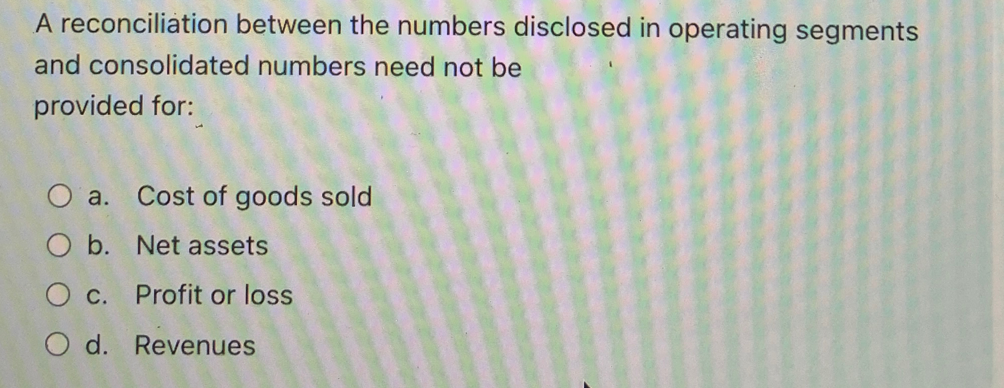 A reconciliation between the numbers disclosed in