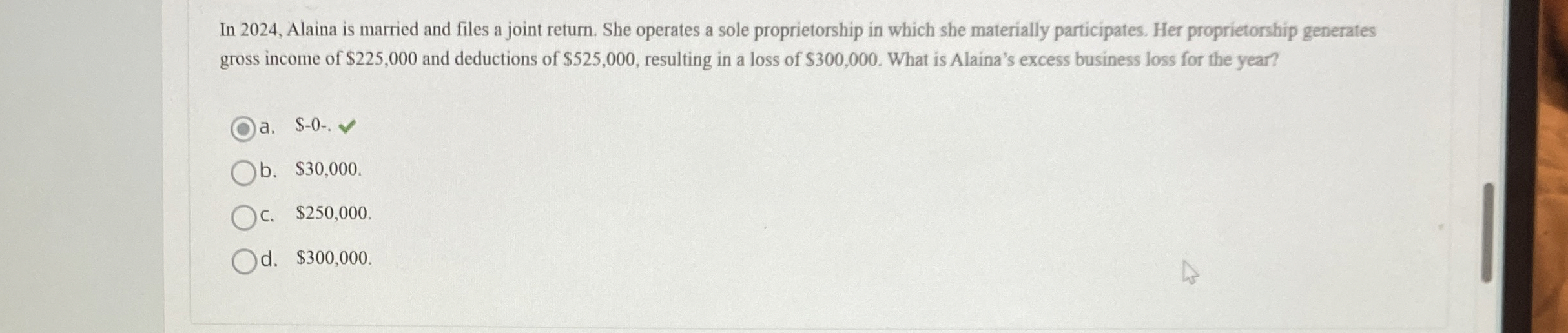 In 2 0 2 4 , Alaina is married and files a joint