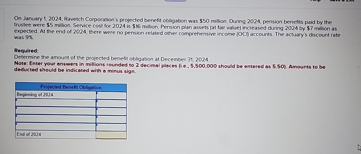 On January 1 , 2 0 2 4 , Ravetch Corporation's