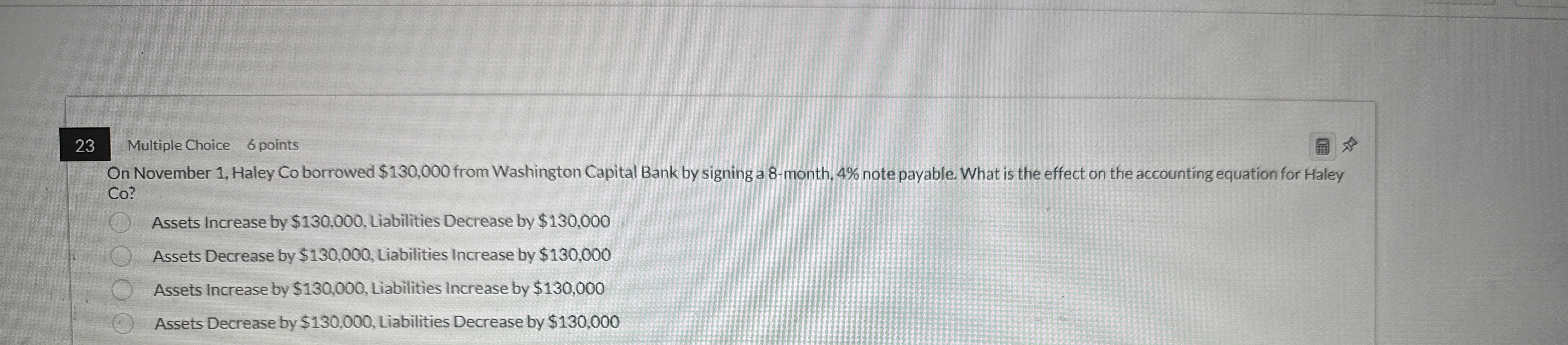 2 3 Multiple Choice 6 points On November 1 ,