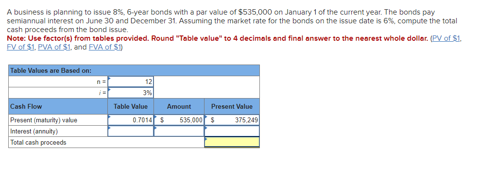 A business is planning to issue 8 % , 6 - year