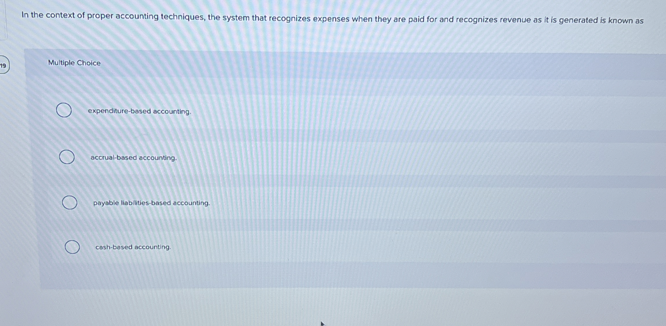 In the context of proper accounting techniques,