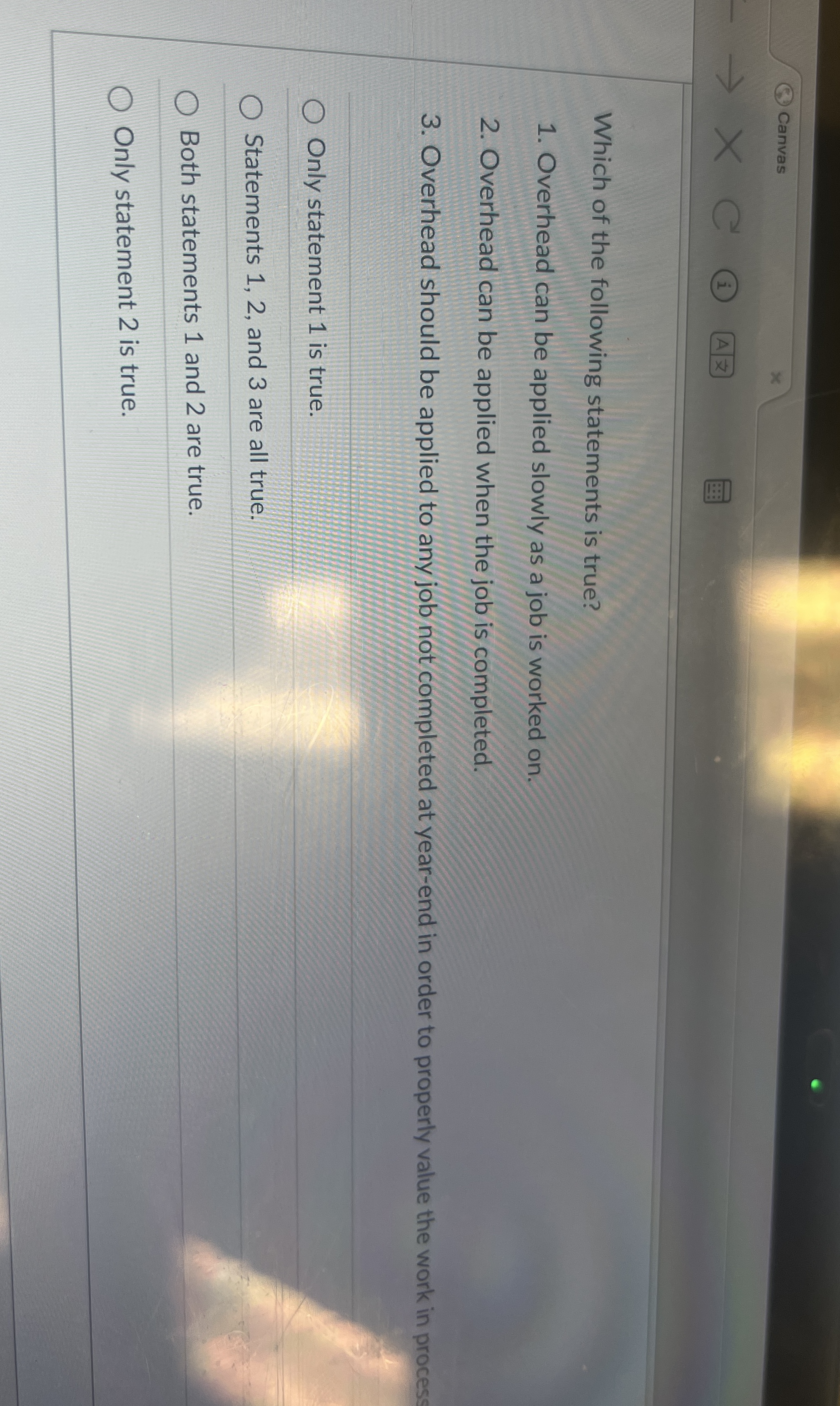 Canvas Which of the following statements is true?