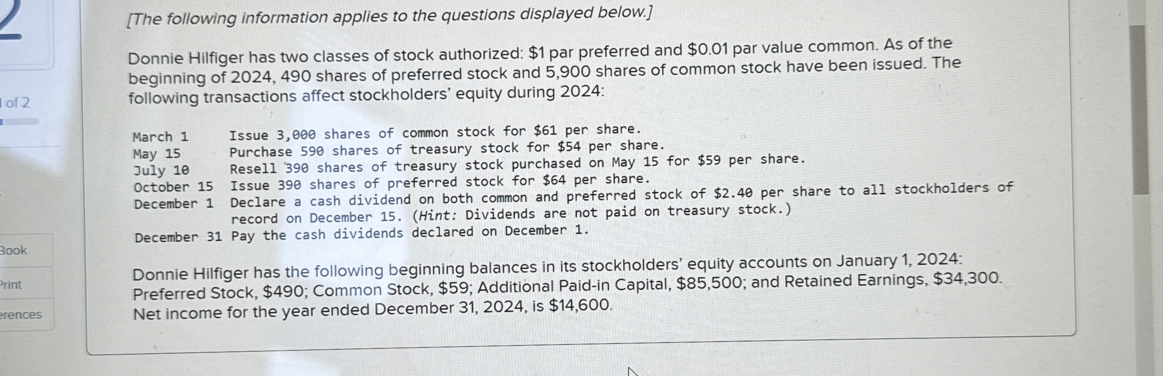 [ The following information applies to the