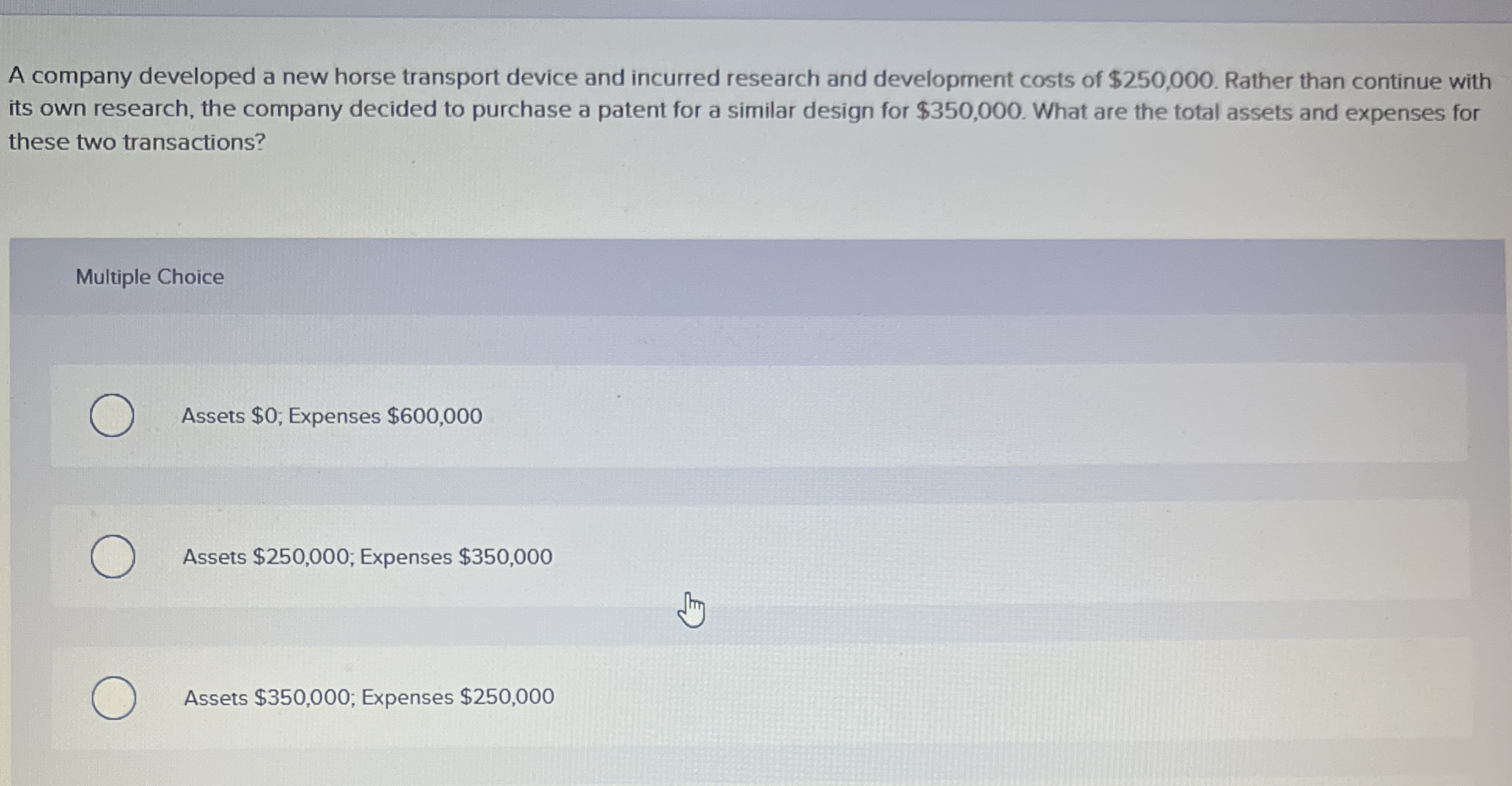 A company developed a new horse transport device