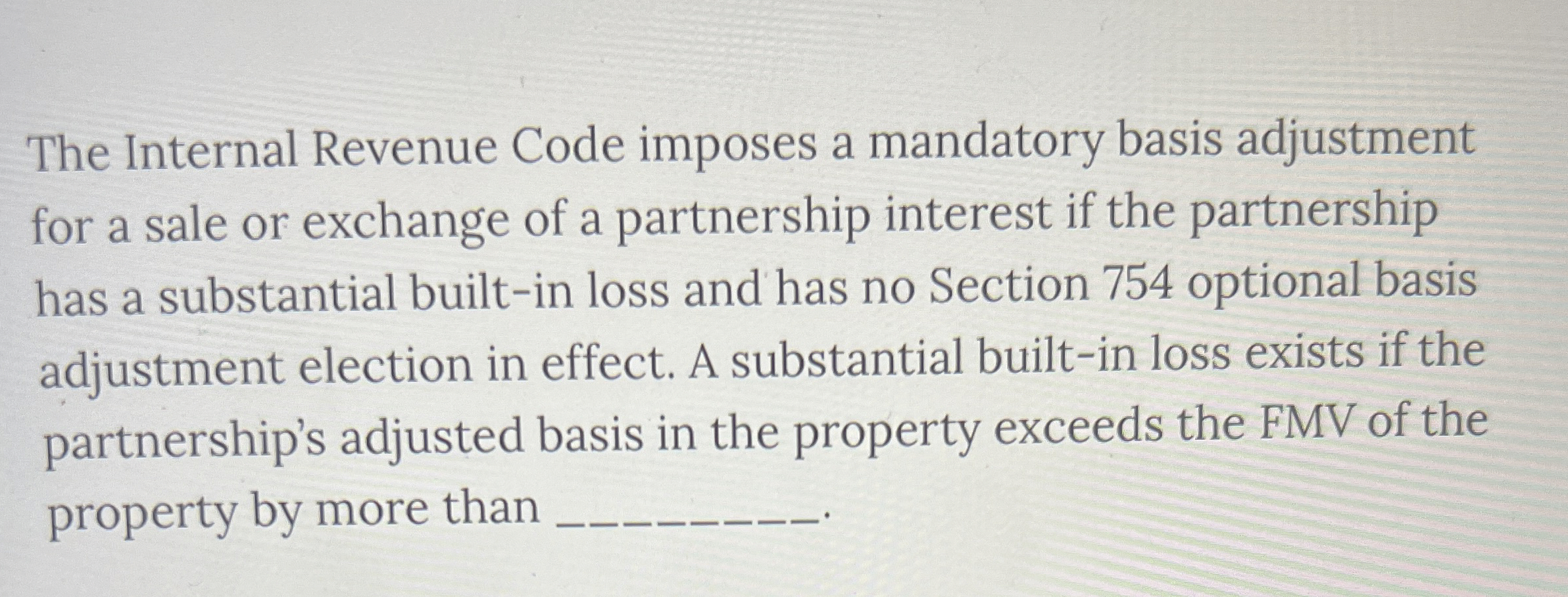 The Internal Revenue Code imposes a mandatory