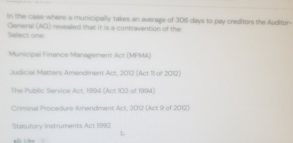 In the case where a municipally takes an average