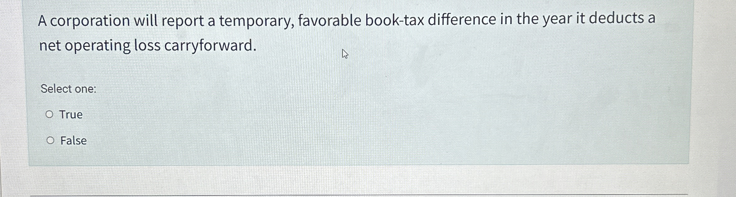 A corporation will report a temporary, favorable