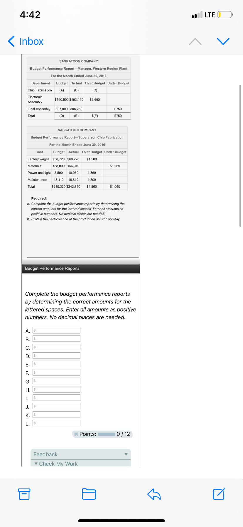 4 : 4 2 LTE Inbox \ table [ [ SASKATOON COMPANY ]