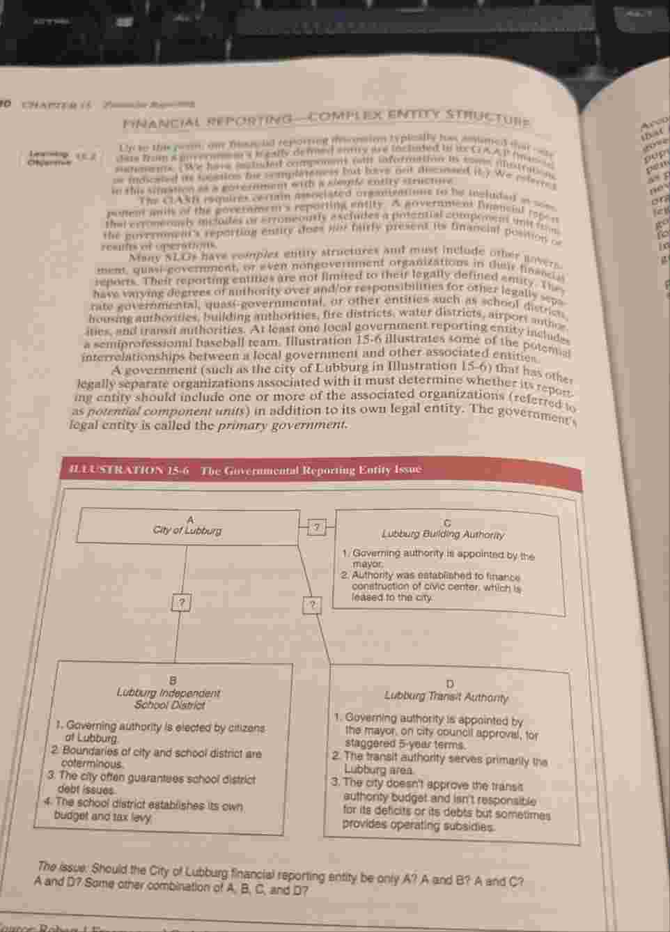 The assignment is based on Illustration 1 5 - 6