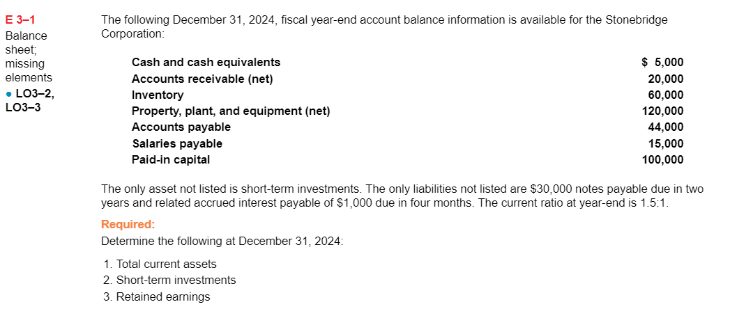 Exercise 1 3 - 2 ( Algo ) Net Cash Provided by