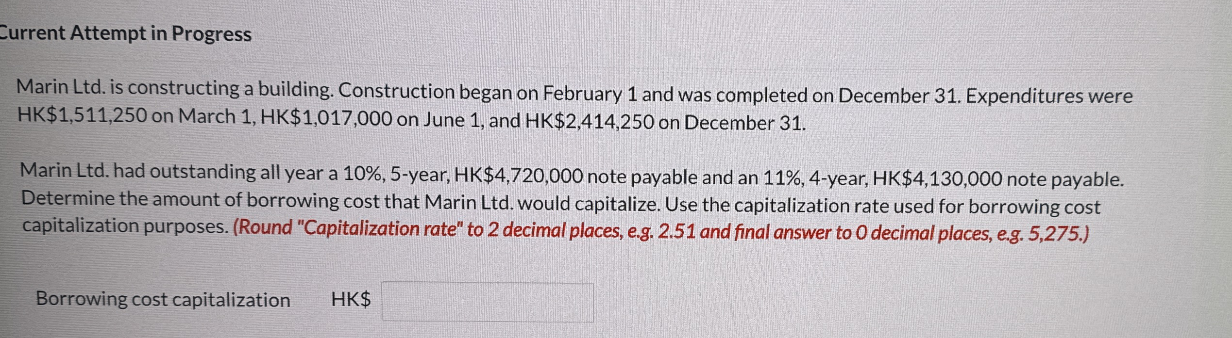 Current Attempt in Progress Marin Ltd . is