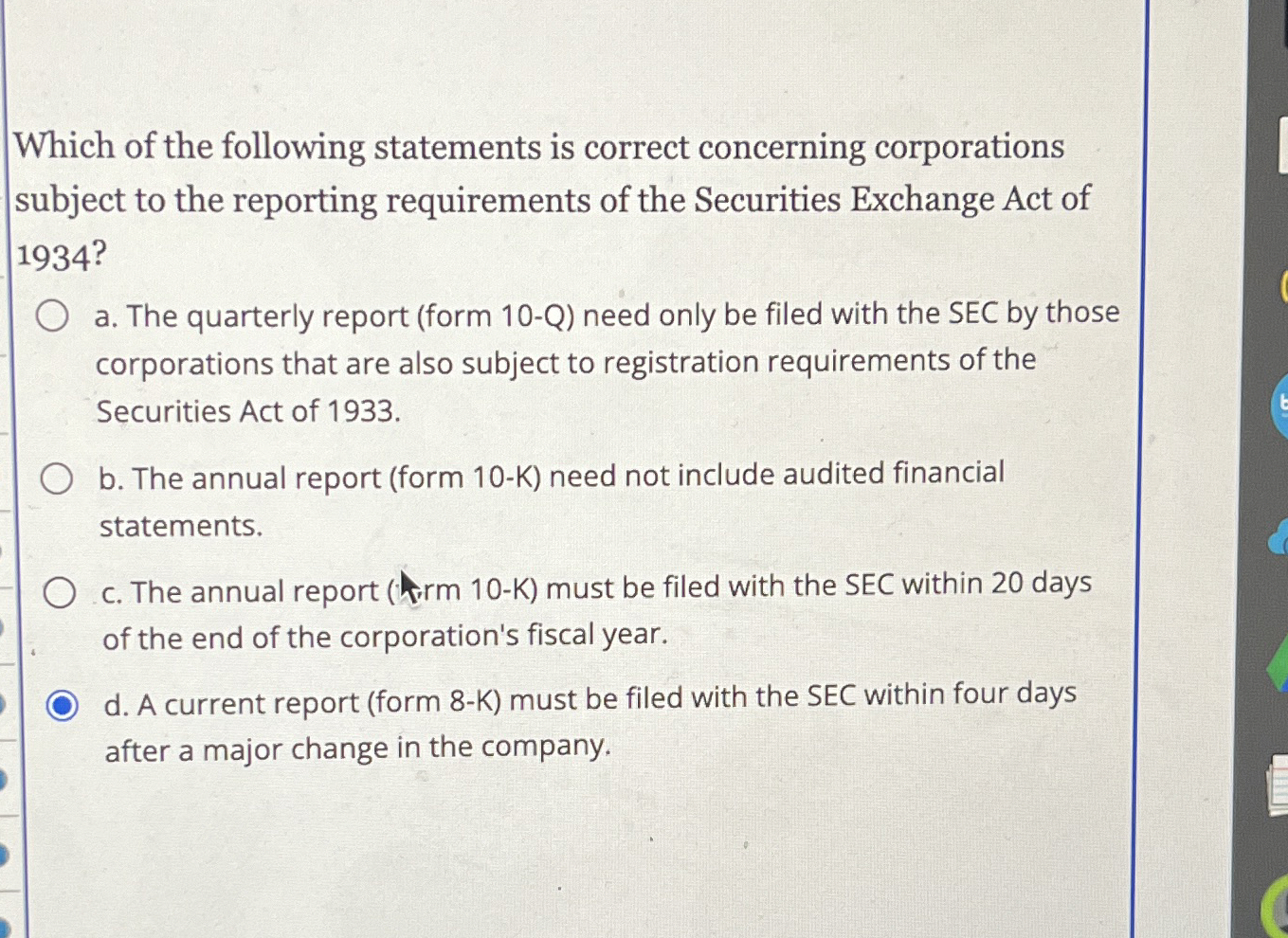 Which of the following statements is correct