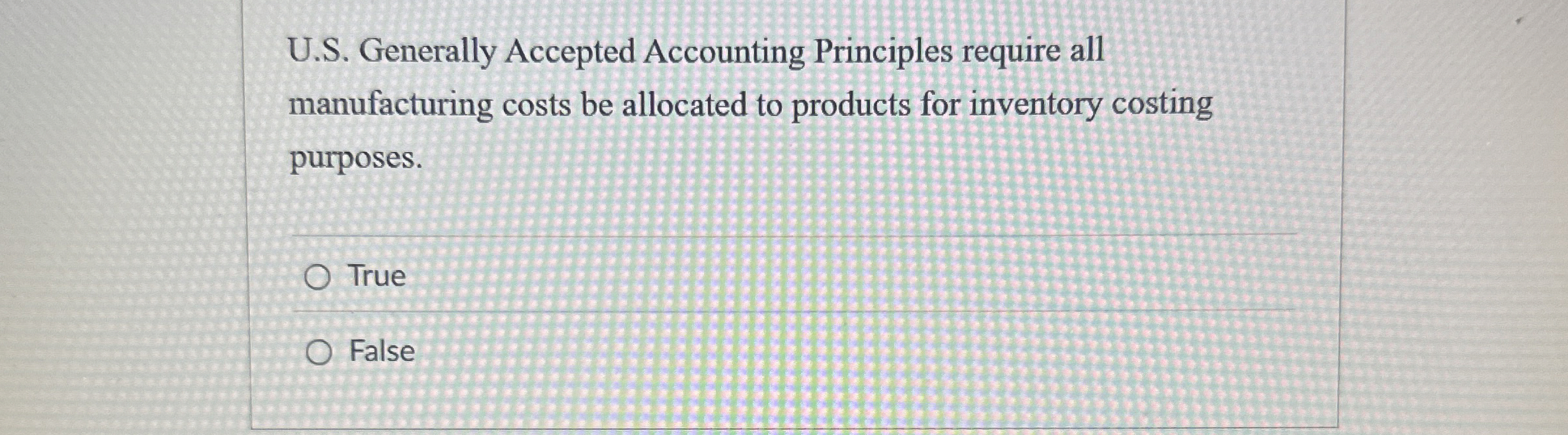 U . S . Generally Accepted Accounting Principles