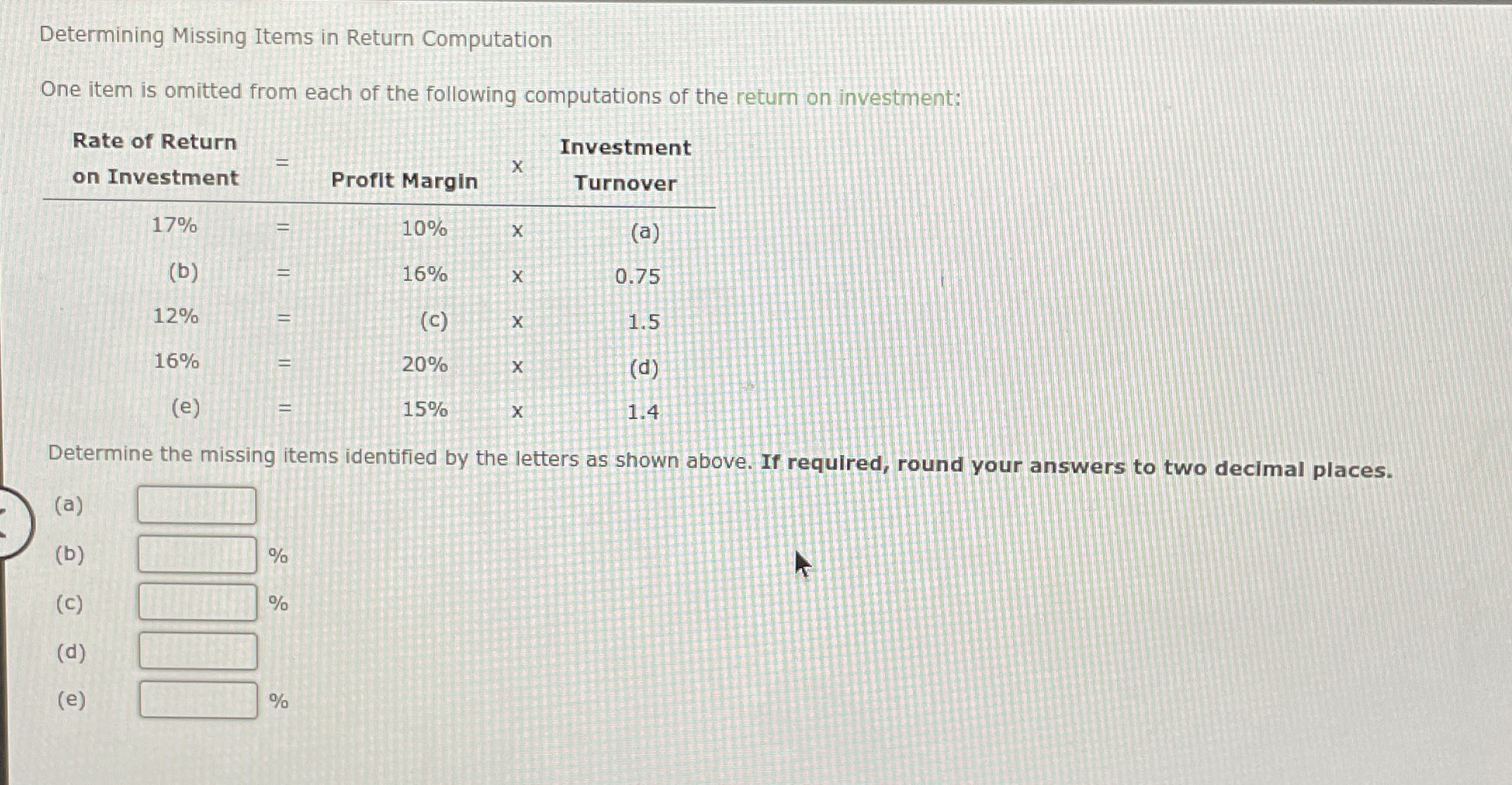 Determining Missing Items in Return Computation