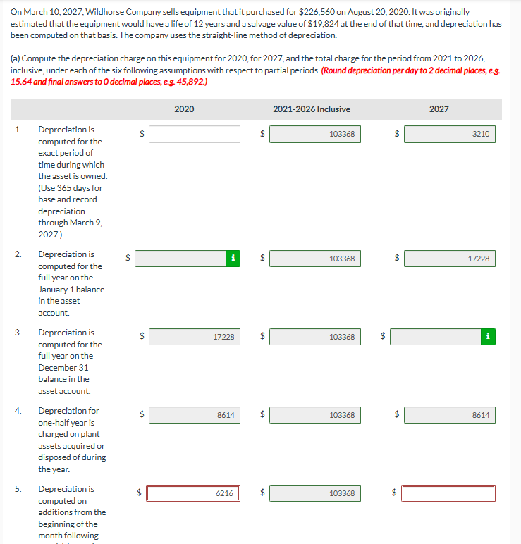 On March 1 0 , 2 0 2 7 , Wildhorse Company sells