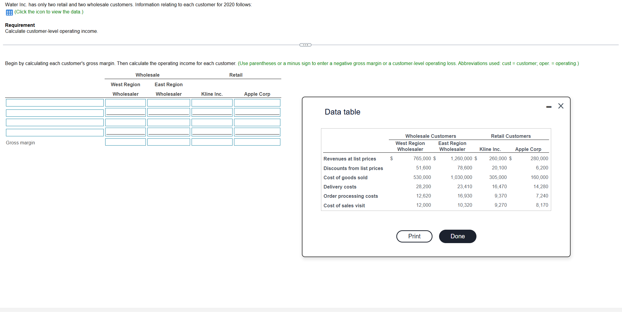 Question 1 ( Click the icon to view the data. )