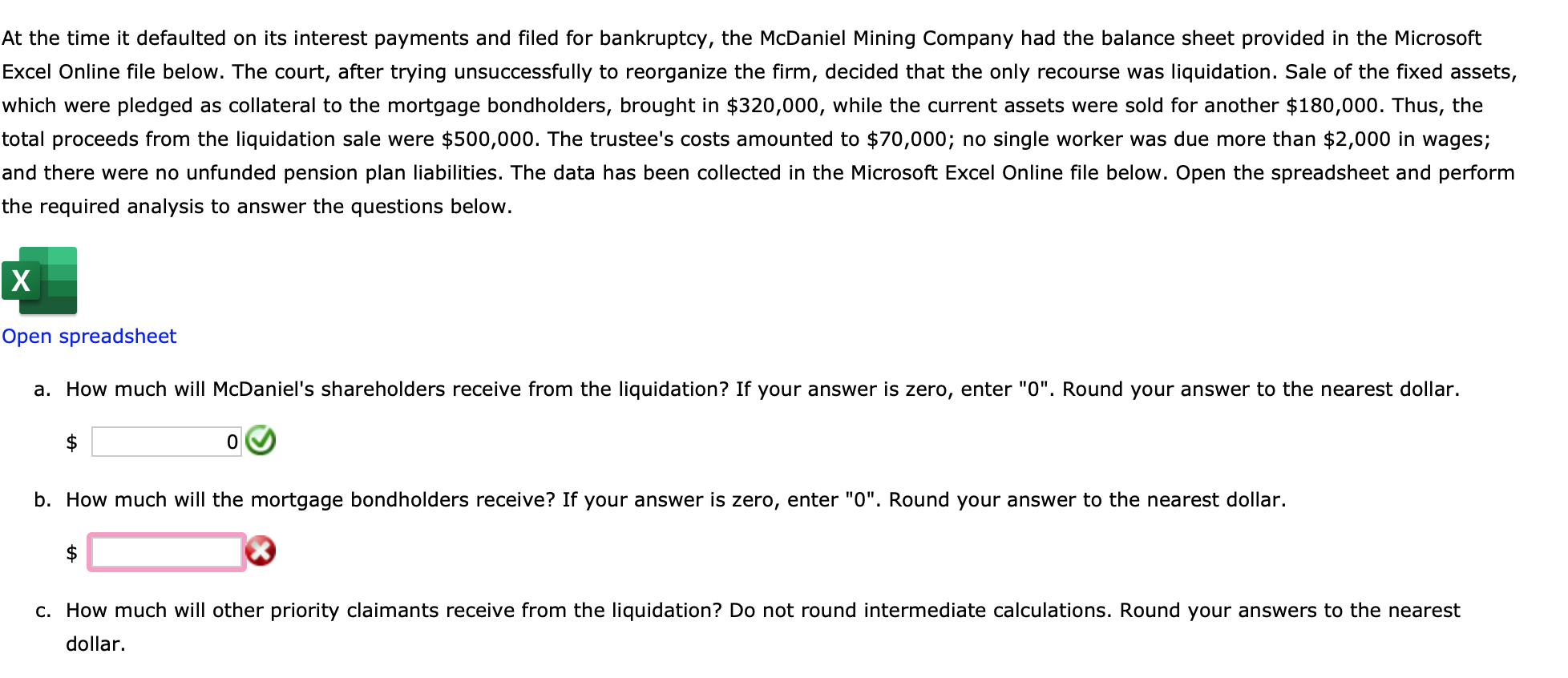 At the time it defaulted on its interest payments