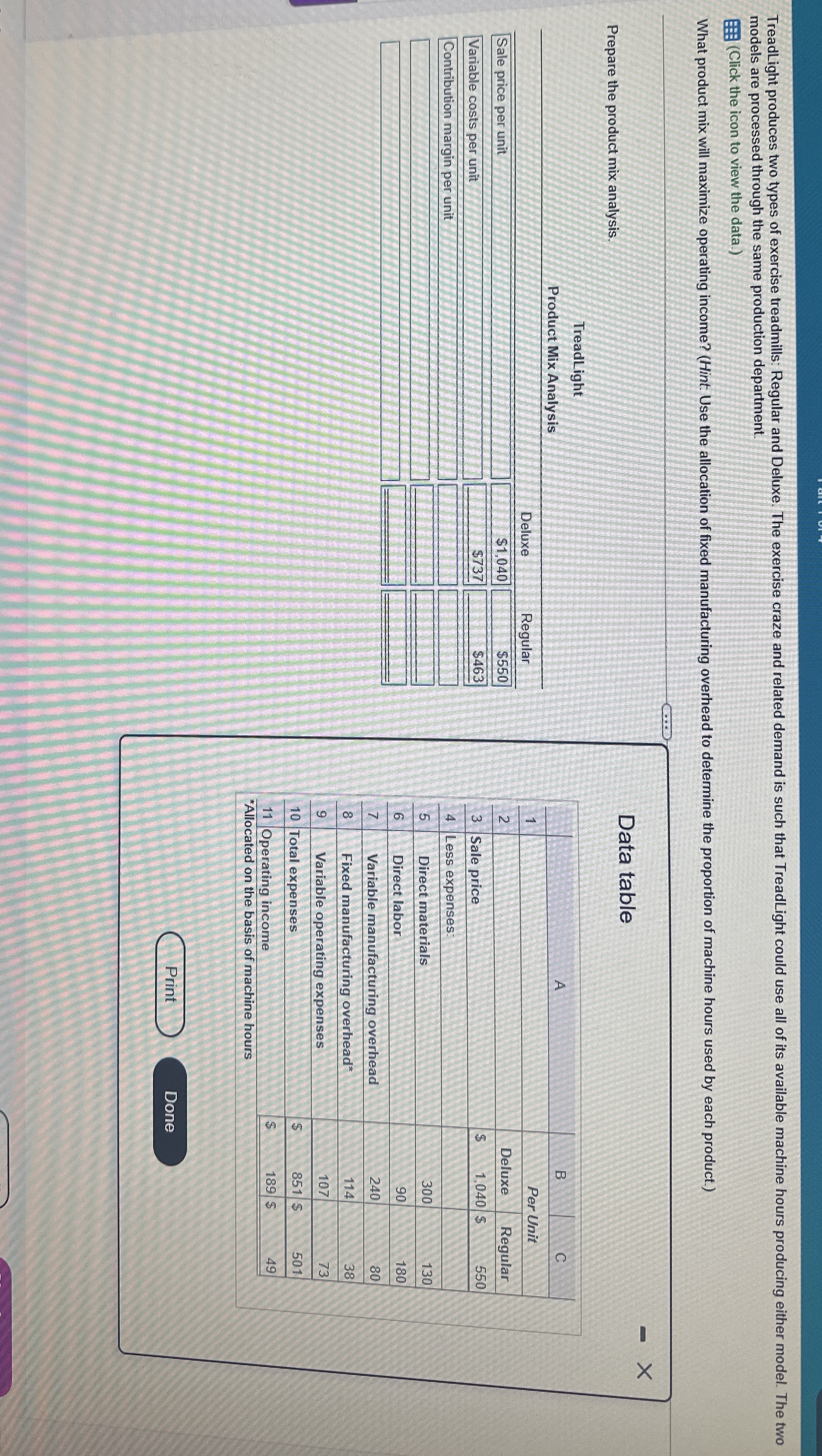models are processed through the same production