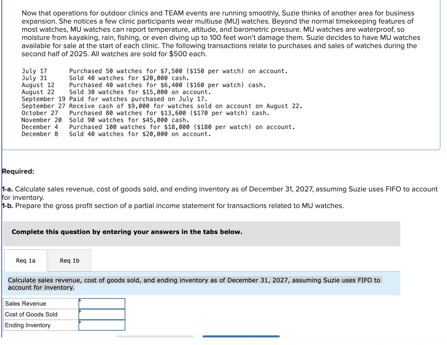 Now that operations for outdoor clinics and TEAM