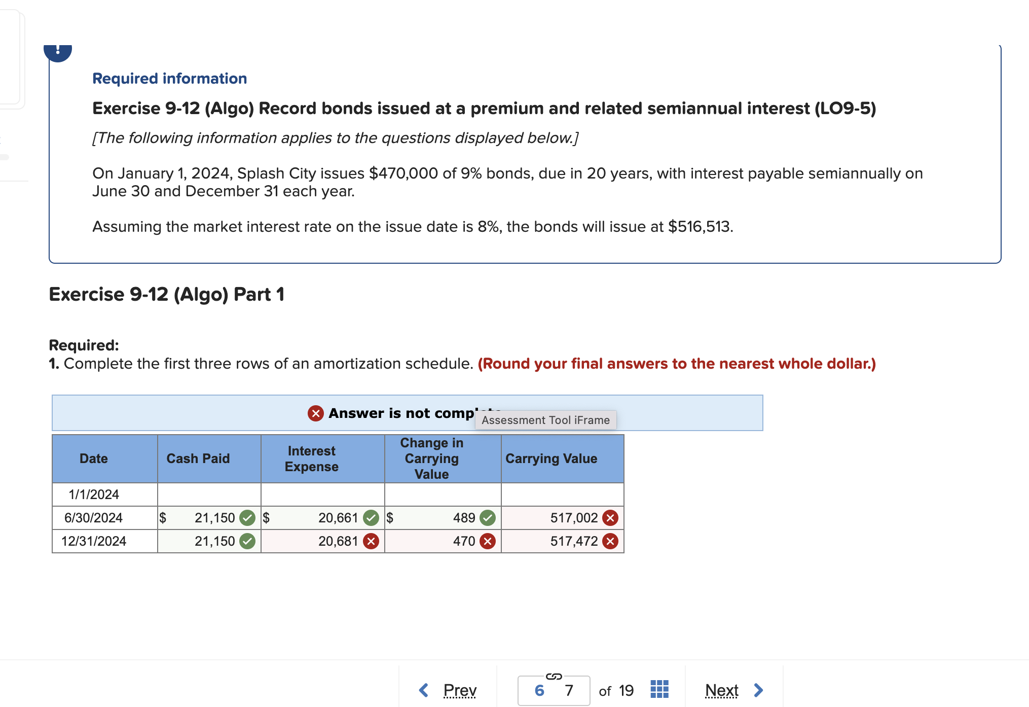 Required information Exercise 9 - 1 2 ( Algo )