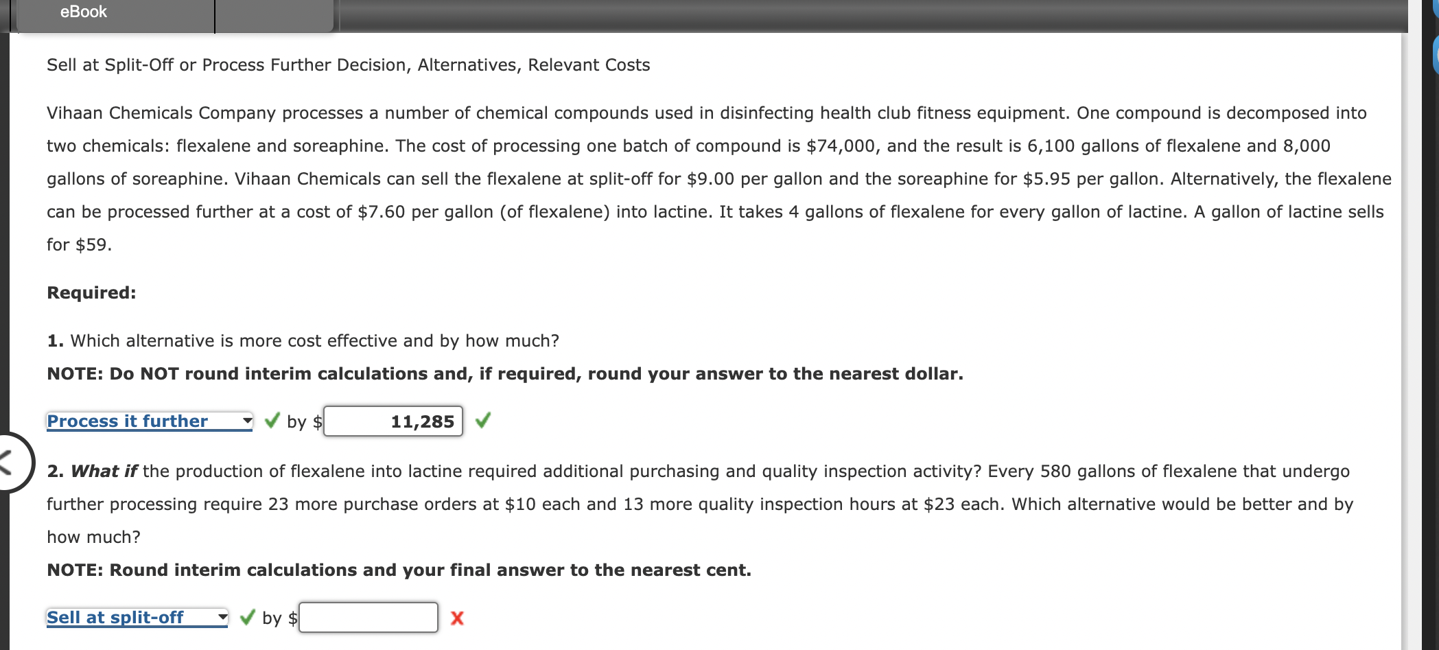 Sell at Split - Off or Process Further Decision,