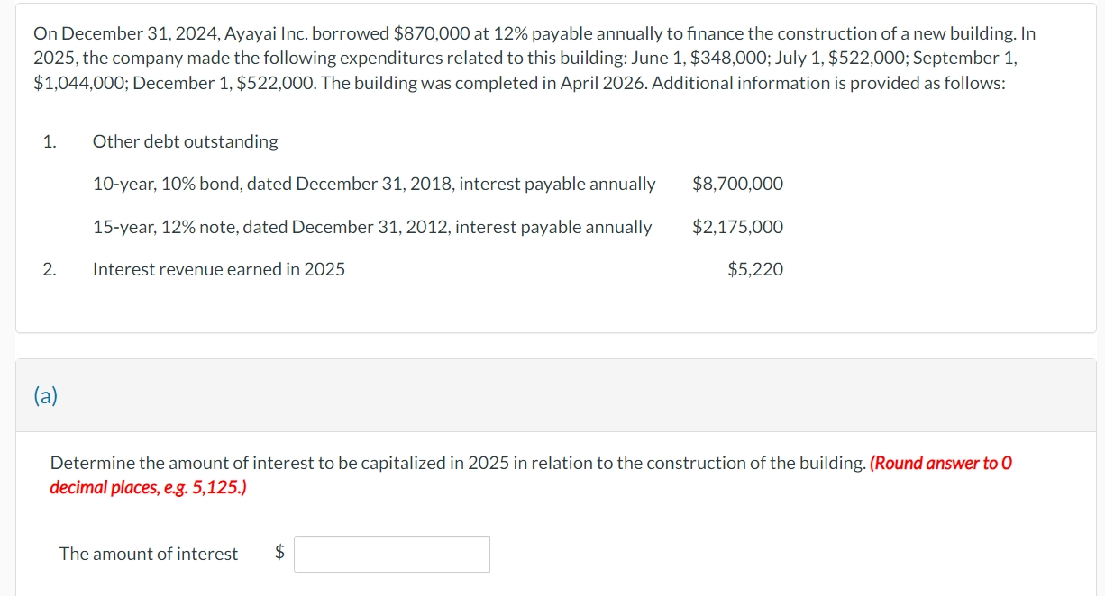 On December 3 1 , 2 0 2 4 , Ayayai Inc. borrowed