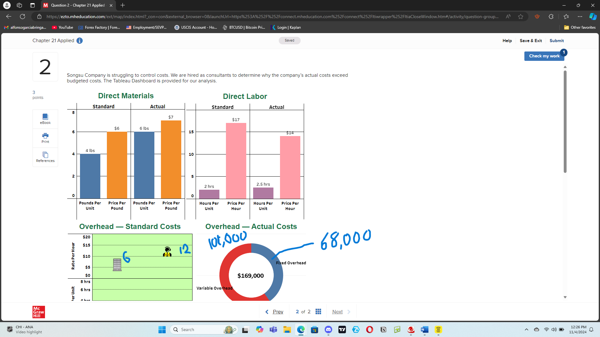 Chapter 2 1 Applied i Help Save & Exit Submit 2