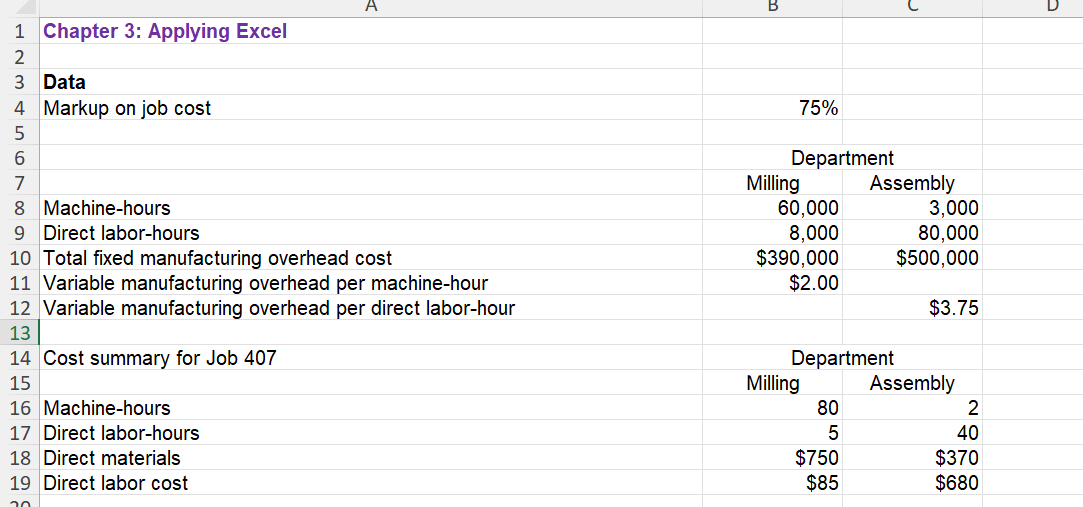 Chapter 3 : Applying Excel 2 . Change the total
